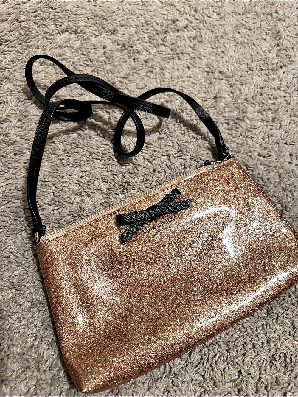 Kate Spade Glitter Crossbody Bag in Pink Like New